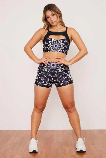 Raina Crossover High-Waisted Short
